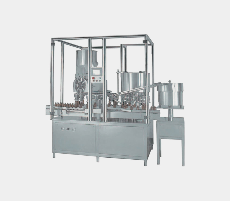 Automatic Rotary Dry Syrup 16×8 Powder Filling & Capping Machine